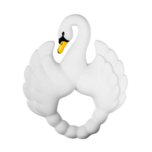 Natural Rubber Teether Swan