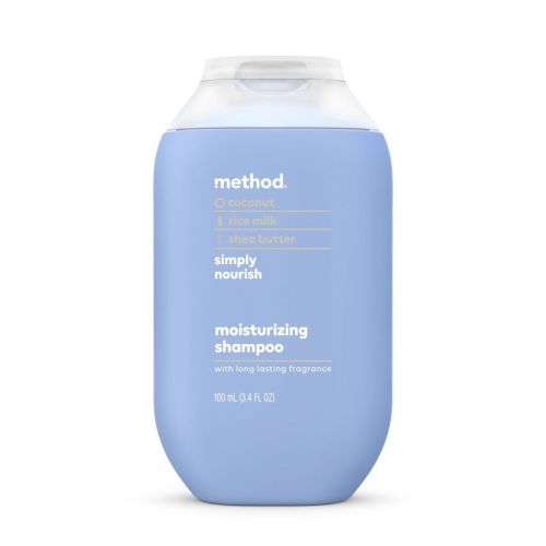 Method Simply Nourish Moisturizing Shampoo - Sulfate & Silicone Free - Travel Size - 3.4 fl oz