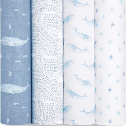 aden + anais | Oceanic Organic Muslin Swaddle Blanket 4pk