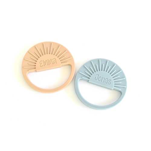 Custom Engraved Silicone Baby Teether, Engrave Baby Teething Toy, Personalized Baby Gift, Personalized Baby Toy, Custom Baby Shower Gift