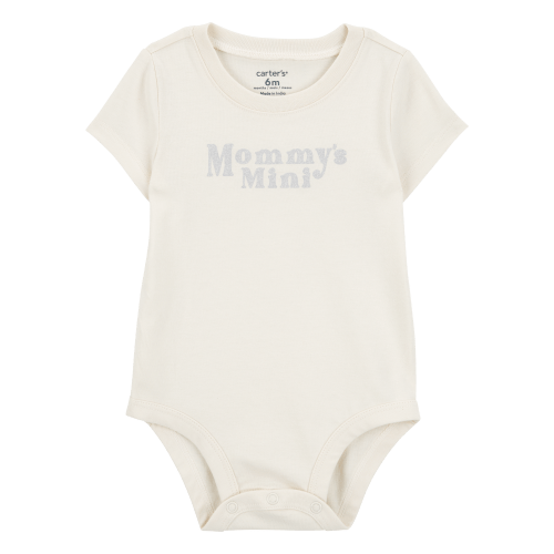 Baby Mommy's Mini Short-Sleeve Bodysuit - Cream - Carter's | Carter's