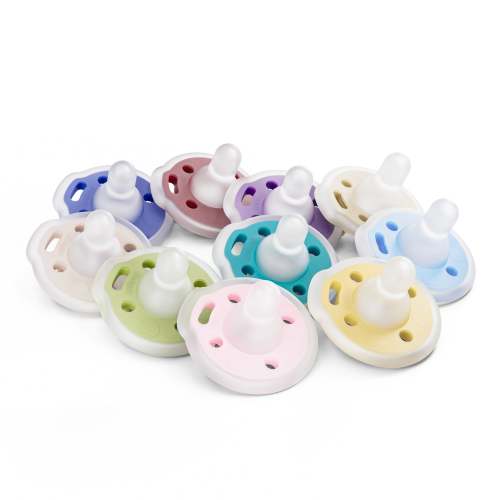mōmi babypace® pacifiers in multiple vibrant colors