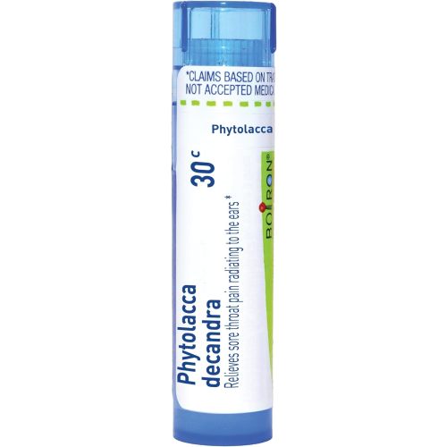 Boiron Phytolacca Decandra 30C Homeopathic Medicine for Sore Throat - 80 Pellets