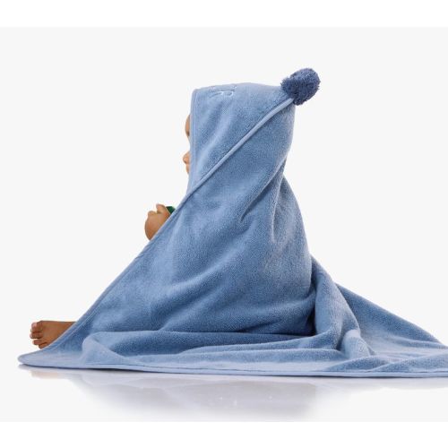 Super Soft Pom Pom Baby Hooded Towel | Pottery Barn Kids