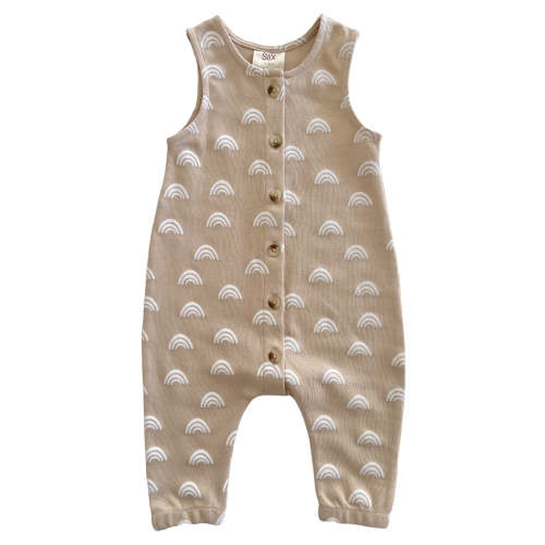 Tan Rainbow / Organic Bay Jumpsuit – SpearmintLOVE
