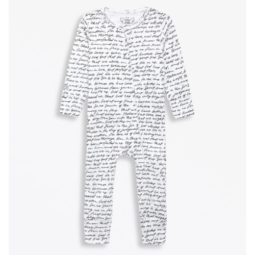 Love One Another Footless Onesie Cotton