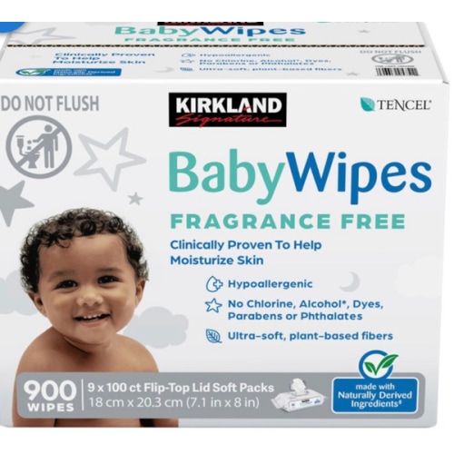 Kirkland Signature Baby Wipes Fragrance Free