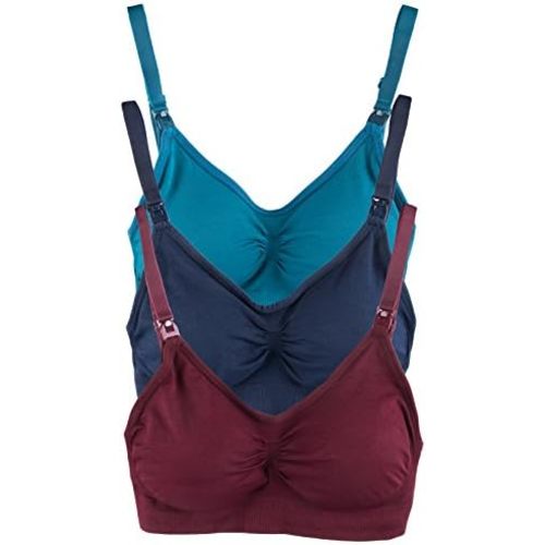 Caramel Cantina 3 Pack Nursing Maternity Soft Support Bra