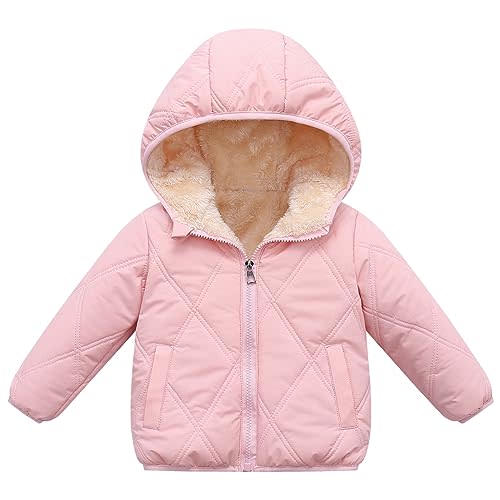 Baby girls winter coats toddler outerwear infant boy snow jackets | Unisex baby boys girls hoodie snow suit well with sweaters kids rain snowsuit 12-18, 18-24 months, 1t, 2t, 3t, 4t, 5t options