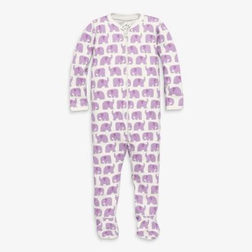 Primary Baby Organic Animal Friends Zip Footie