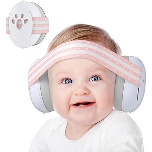 Yoofoss Baby Ear Muffs Noise Protection for Infant and Babies Up to 36 Months - Noise Cancelling Headphones for Ear Protection, Sleep, Travel Baby Essentials