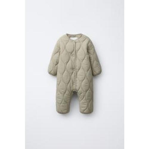 LONG PADDED JUMPSUIT - Light green - Size 3-6 months