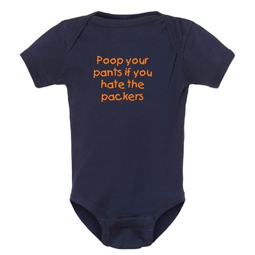 Campus Originals Bears Fan Poop Your Pants if You Hate the Packers Baby Bodysuit