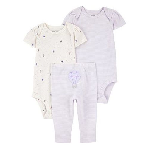 Baby Girls Carter's 3-pc. Hot Air Balloon Short Sleeve Bodysuit & Pants Set