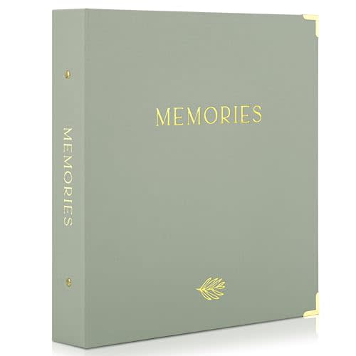 Beautiful Linen Photo Album For 4x6 Photos - Holds Up To 500 Pictures | Safely Stores Unique Memories - The Perfect Large Book for All Pictures of Treasured Family, Baby or Wedding Moments