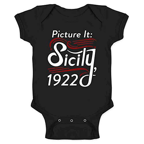 Pop Threads Picture It Sicily 1922 Television Funny Retro 80s Infant Baby Boy Girl Bodysuit