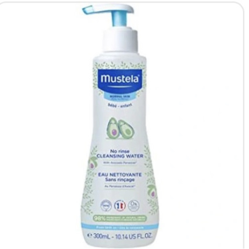 Mustela Baby Cleansing Water - No-Rinse Micellar Water - with Natural Avocado & Aloe Vera - for Baby's Face, Body & Diaper - 1 or 2-Pack - Various Sizes