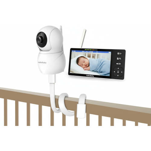 HelloBaby HB6081 - 720P 5.5'' Video Baby Monitor with camera stand