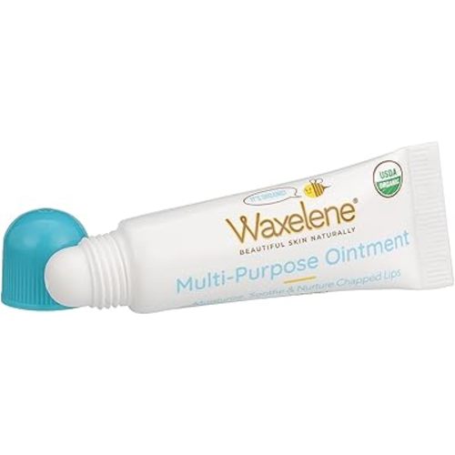 Waxelene Original Lip Tube, Single, Best Lip Balm Ever Organic Multipurpose Ointment Baby Eczema Chapped Dry Sensitive Skin Body Hand Face Moisturizer