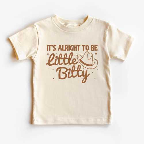It's Alright To Be Little Bitty Retro Country Baby Shirt, Baby Bodysuit, Western Toddler Sweatshirt - Funny Baby Shower Gift Outfit