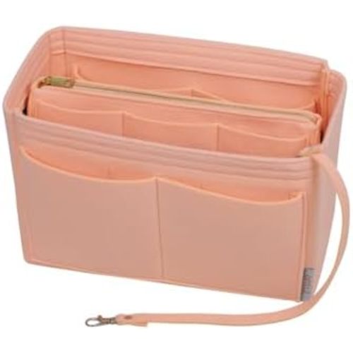 ZTUJO Purse Organizer Insert, Felt Bag Organizer with Metal Zipper, Handbag & Tote Shaper, For Speedy Neverfull Tote, 7 Sizes