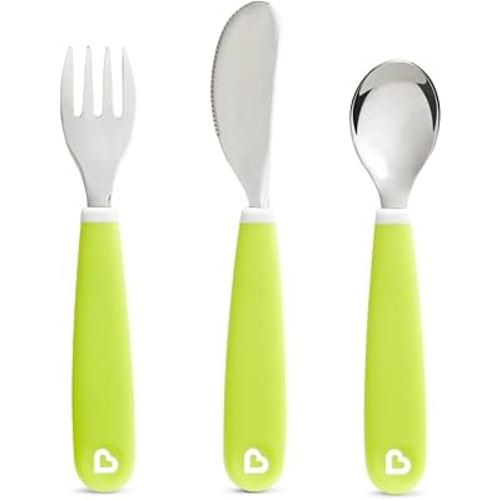 Munchkin Splash Toddler Cutlery Set (Fork, Knife & Spoon), Green : Amazon.co.uk: Baby Products