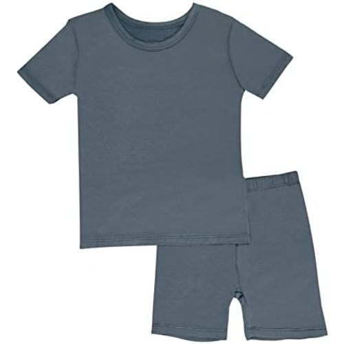 GUISBY Rayon of Bamboo Baby Toddler Kids Girls Boys Soft Short Pjs Cool Summer Pajamas 2pcs Sets
