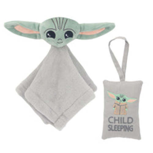 Star Wars Baby Yoda Lovey & Door Pillow Gift Set