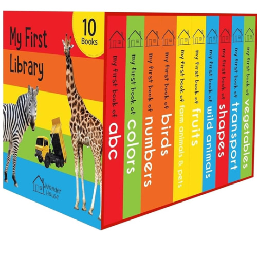 My First Library: Boxset of 10 Board Books for Kids