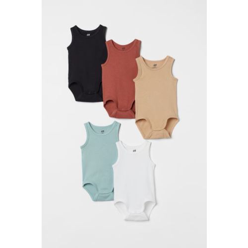 5-pack Sleeveless Bodysuits