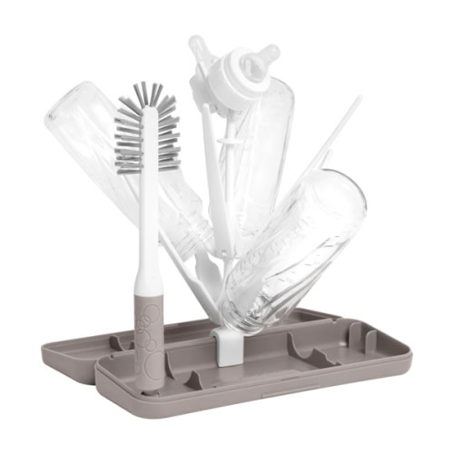 Ubbi OTG Brush + Drying Rack - Taupe