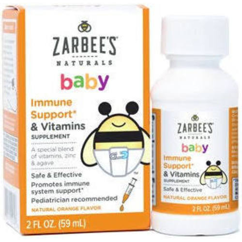 Zarbees Naturals Immune Support & Vitamins, Baby, Natural Orange Flavor - 2 fl oz | Google Shopping