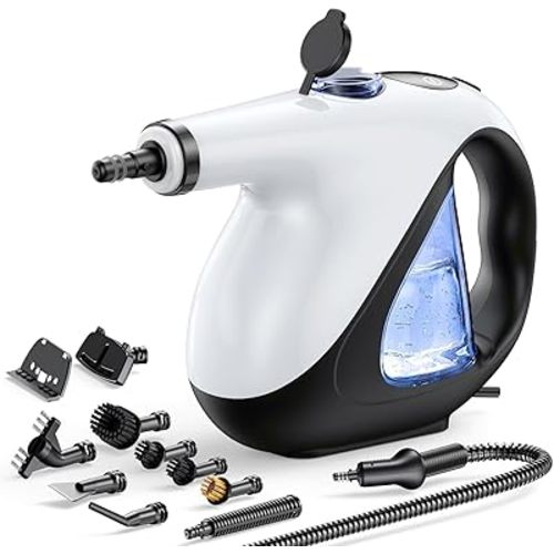 Handheld Steam Cleaner for Home 3s Instant Heat-Up No Need to Wait, Upgrade 2 LB Light Weight Easy Refill Portable Steamer Cleaner for Furniture Couch Grout Walls Kitchenware Cleaning