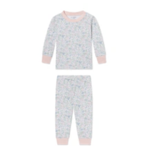 LAKE Pajamas | English Rose Elizabeth Floral Baby Long-Long Set