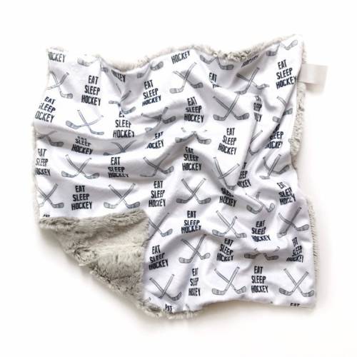 Lovey blanket, lovie, baby blanket, security blanket, hockey baby blanket, baby travel blanket, baby gift, nursery decor, minky blanket