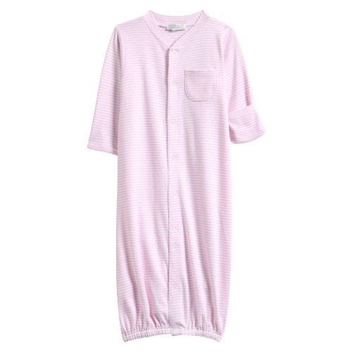 Stripes Convertible Pima Cotton Gown