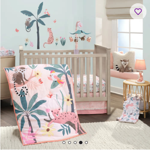 Lambs & Ivy Enchanted Safari 3 - Piece Crib Bedding Set & Reviews | Wayfair