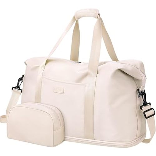 Expandable Travel Duffle Bags Weekender Overnight Bags for Women Men Hospital Bag for Women Labor Delivery with Toiletry Bag Waterproof