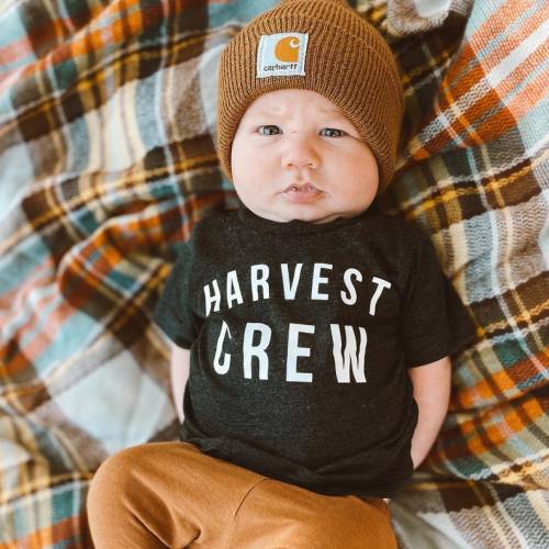 Harvest Crew Shirt for Kids Farming Shirt for Boys Farm Hand