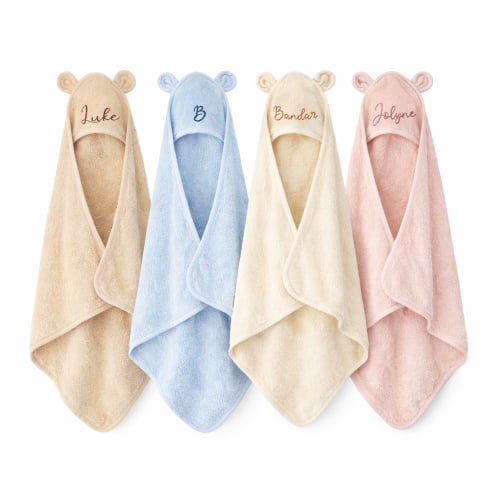 JBØRN Organic Cotton Baby Hooded Towel