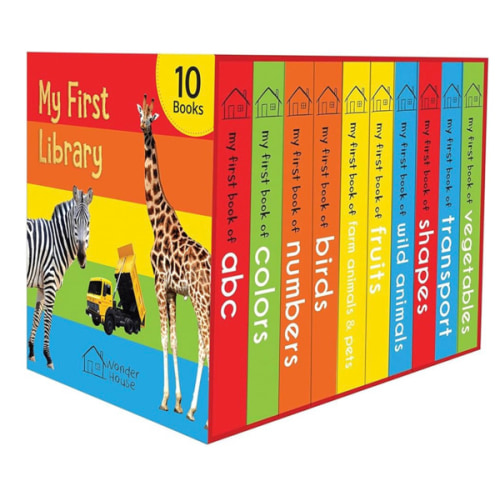 My First Library: Boxset of 10 Board Books for Kids