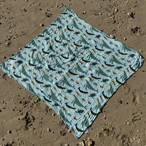 Ocean Friends Swaddle Blanket