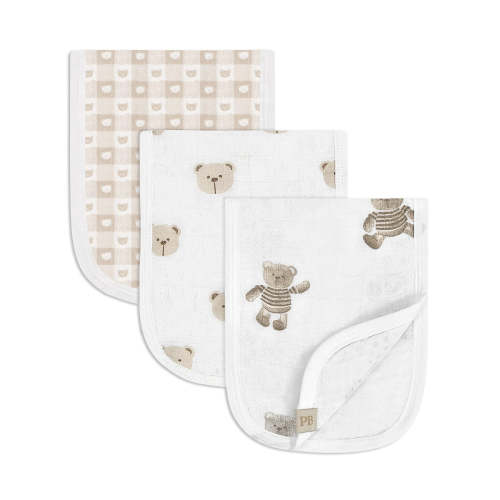 Lange d'Épaule en Mousseline (3) - Ours Beige - Piccolo Bambino – CLÉMENT