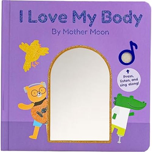 Cali's Books I Love My Body by Mother Moon | Feelings & Emotions Book for Toddlers 1-3 - Musical Books for Kids, Interactive Toddler Sound Book, Talking Learning Music Toys