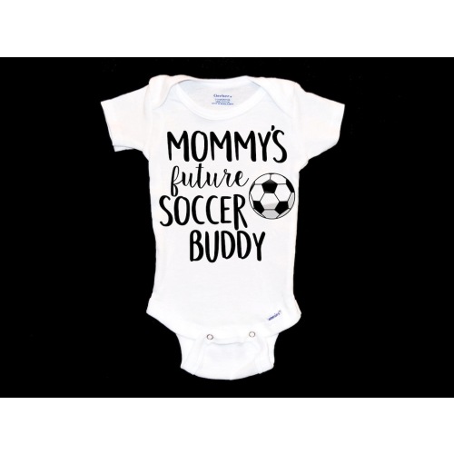 Mommy&#39;s Future Soccer Buddy Onesie®. Football Baby Onsie®. New Mom. World Cup. I love Soccer. Goal. Soccer Player. First time Mother Gift.