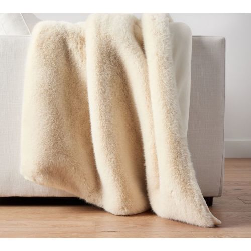Faux Fur Mink Throw