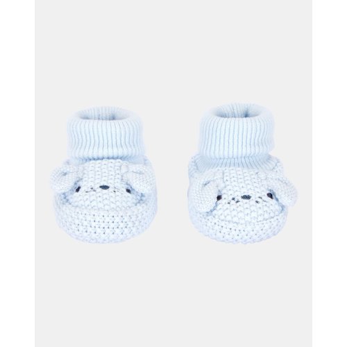 Baby Boy Puppy Crochet Booties - Blue | Carter's
