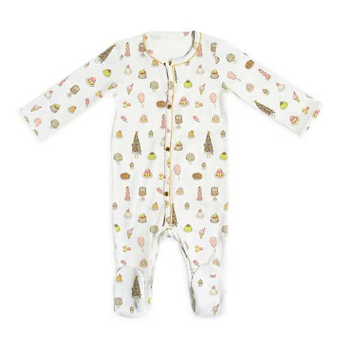 Classic Playsuit Footed Onesie in Sweetie Pie