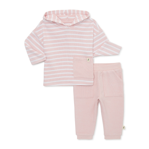 easy-peasy Baby Hoodie and Jogger Pants Outfit Set, 2-Piece, Sizes 0/3-24 Months