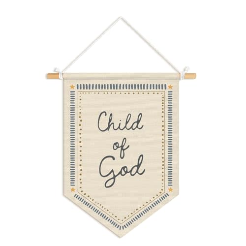 Kids Room Decor,Christian Nursery Decor,Bible Verse Banners | Neutral Religious Scripture Wall Hanging for Kids Room Nursery Toddler Bedroom Playroom